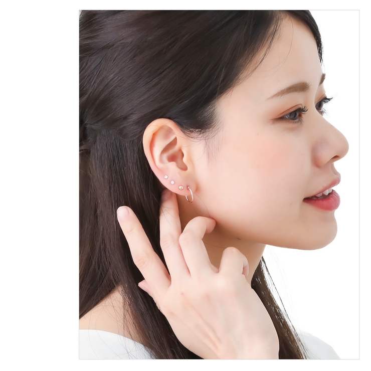 スタッドピアス 6点セット 樹脂ポスト[品番：PENA0026051