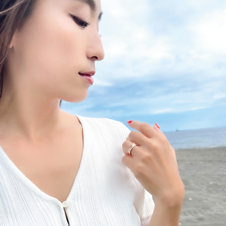 ハワイアンジュエリースクロールリング ピンクゴールド サージカルステンレス製 | アクセサリーショップPIENA | 詳細画像5 