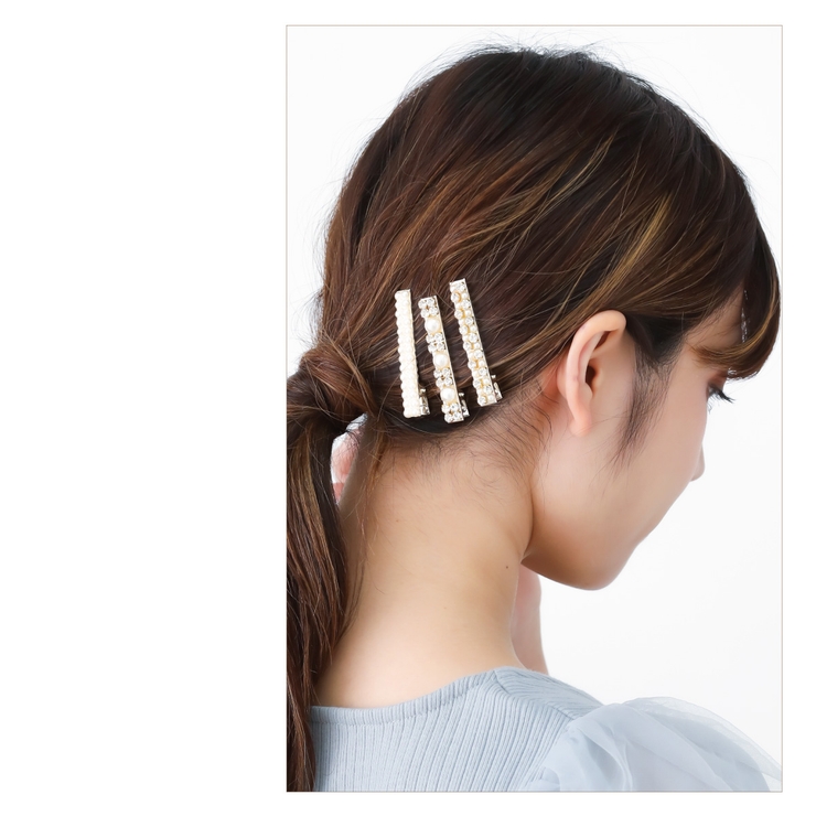 3点セット ヘアクリップ ヘアアクセサリー[品番：PENA0032290