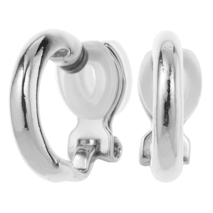 シンプルなフープイヤリング 樹脂製クリップで安心 ノンホールピアスフープ直径14… | アクセサリーショップPIENA | 詳細画像10 