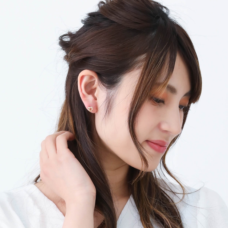 スタッドピアス レディース チタンポスト | アクセサリーショップPIENA | 詳細画像5 