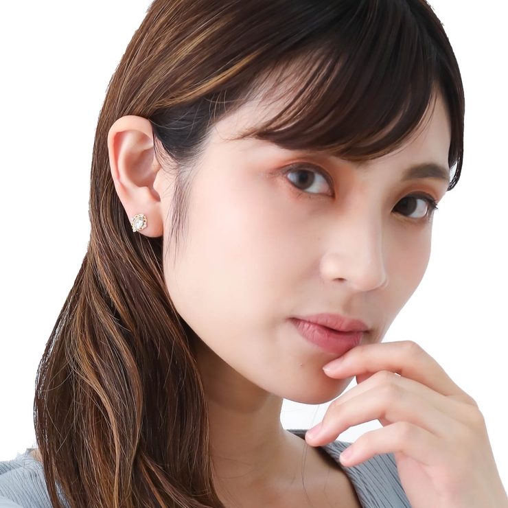 スタッドピアス レディース ラインストーン | アクセサリーショップPIENA | 詳細画像3 