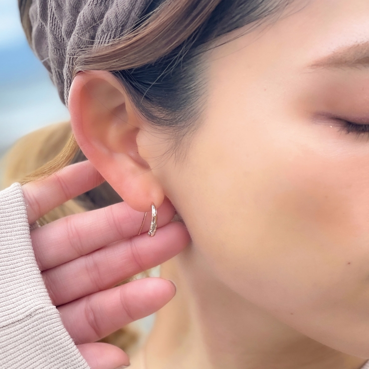 片耳用ハワイアンジュエリーフックピアス プランプピアス オーバル | アクセサリーショップPIENA | 詳細画像14 