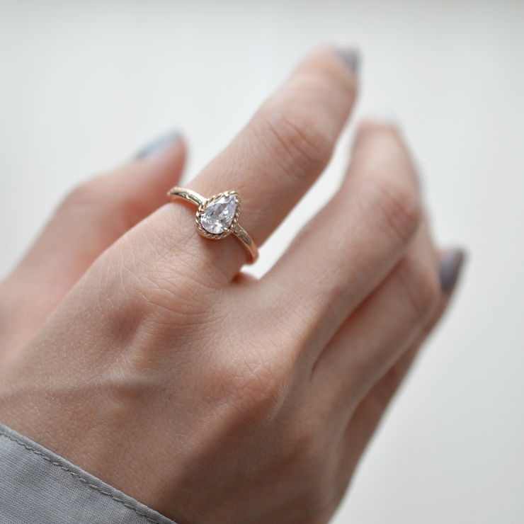 ハワイアンジュエリー ペアシェイプストーン リング | アクセサリーショップPIENA | 詳細画像9 