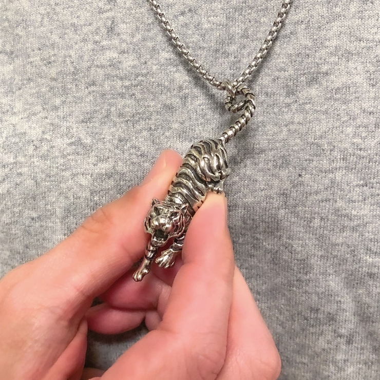 ペガサス 馬 メンズ コンビ ネックレス サファイア クリスマス