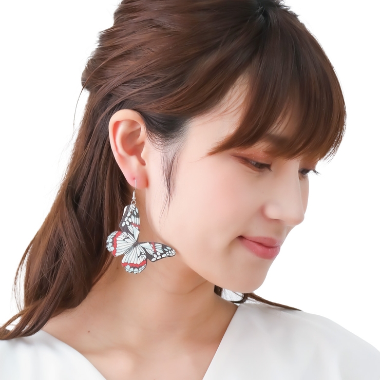 フックピアス レディース 蝶[品番：PENA0034459]｜アクセサリー