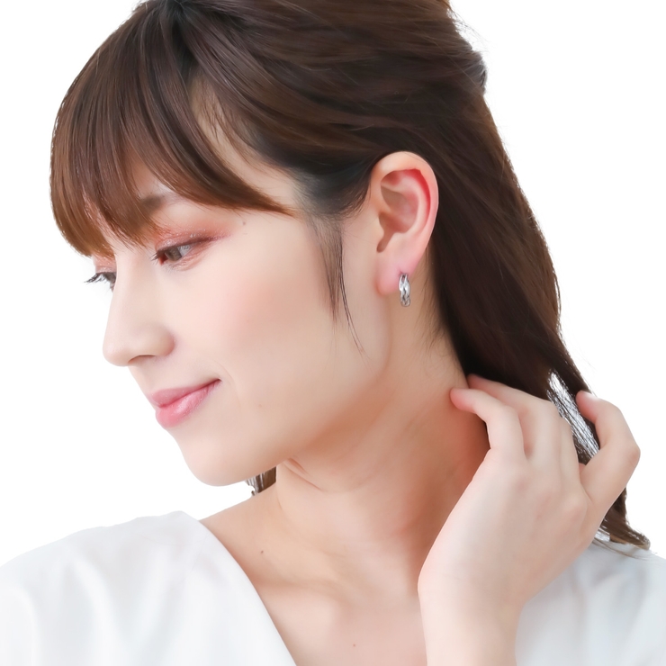 フープピアス レディース サージカルステンレス製 | アクセサリーショップPIENA | 詳細画像5 