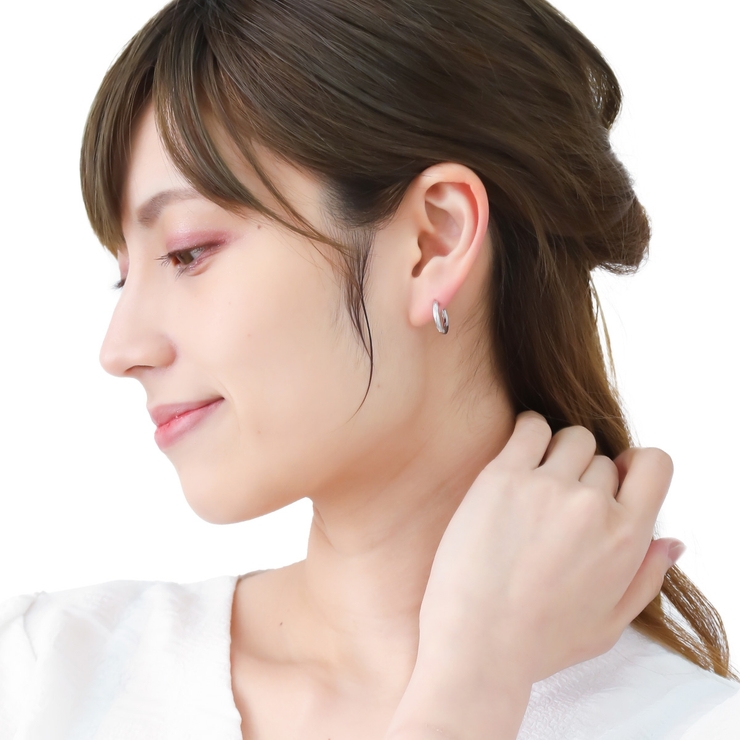 フープピアス レディース ワンタッチ | アクセサリーショップPIENA | 詳細画像5 