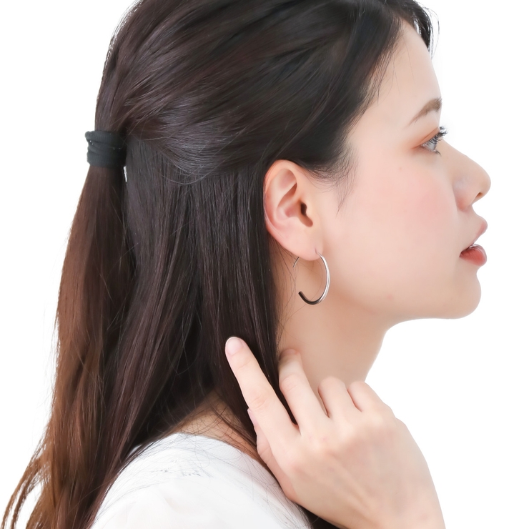 ハーフフープピアス フックピアス レディース | アクセサリーショップPIENA | 詳細画像5 
