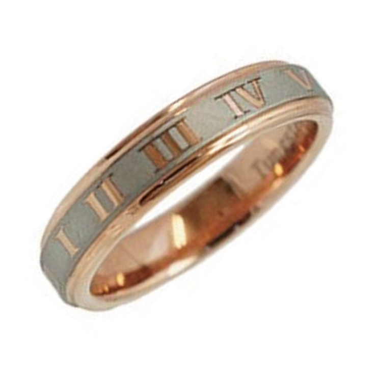 超高純度タングステンリング 4mm ローマ数字を描いたデザイン | アクセサリーショップPIENA | 詳細画像11 