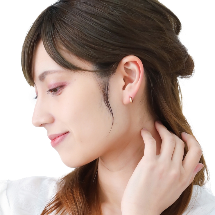フープピアス レディース 8mm[品番：PENA0035090]｜アクセサリー