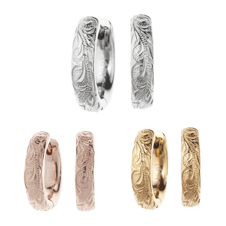 フープピアス メンズ リングピアス | アクセサリーショップPIENA | 詳細画像13 