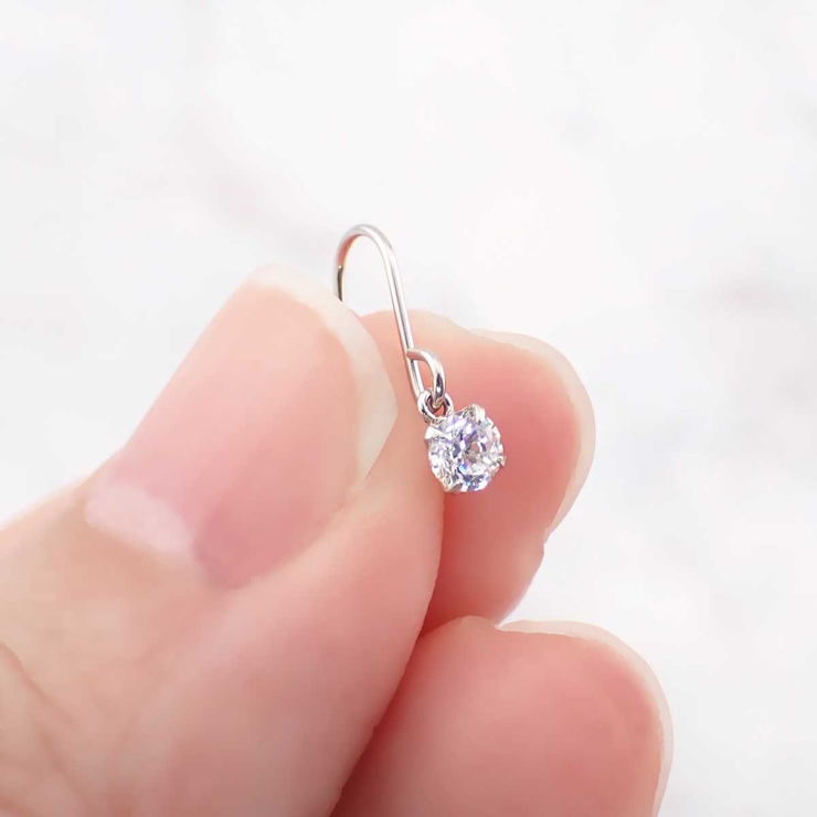 フックピアス レディース プラチナ900製ポスト | アクセサリーショップPIENA | 詳細画像8 