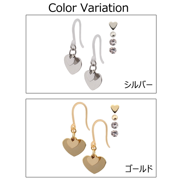 NAPA フックピアス スタッドピアス | アクセサリーショップPIENA | 詳細画像2 