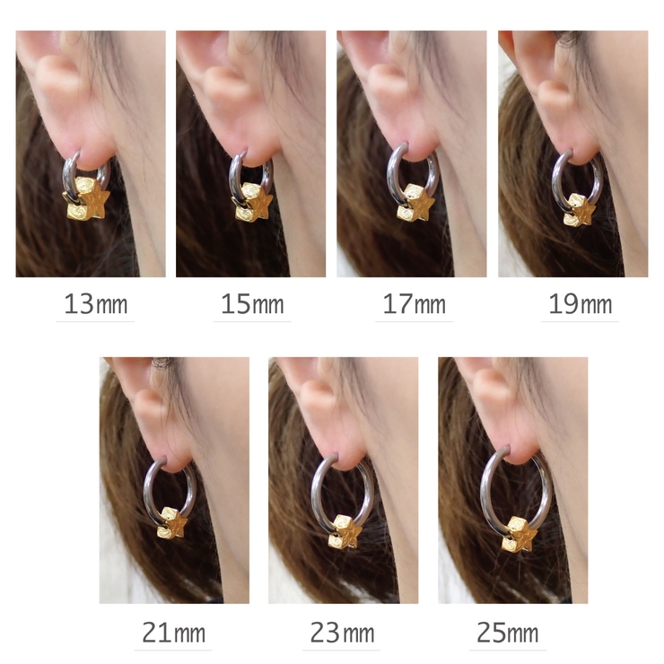 フープピアス レディース 片耳用 | アクセサリーショップPIENA | 詳細画像15 