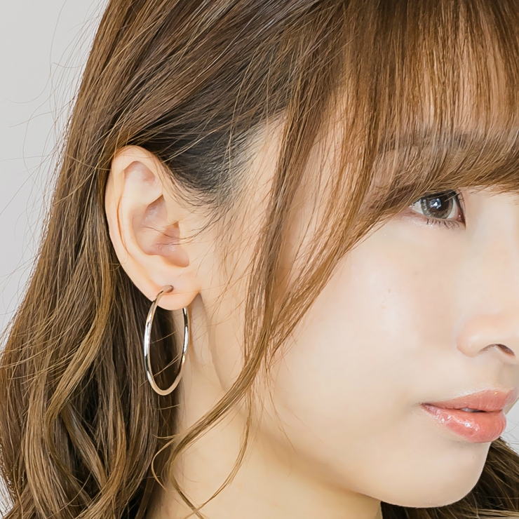 フープイヤリング レディース サージカルステンレス製 | アクセサリーショップPIENA | 詳細画像4 