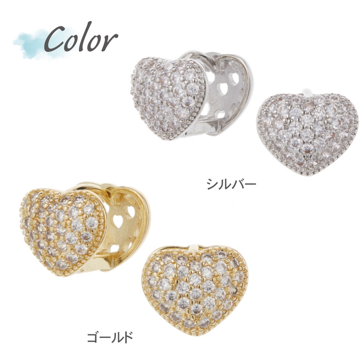 ピアス パヴェ フープ | アクセサリーショップPIENA | 詳細画像2 