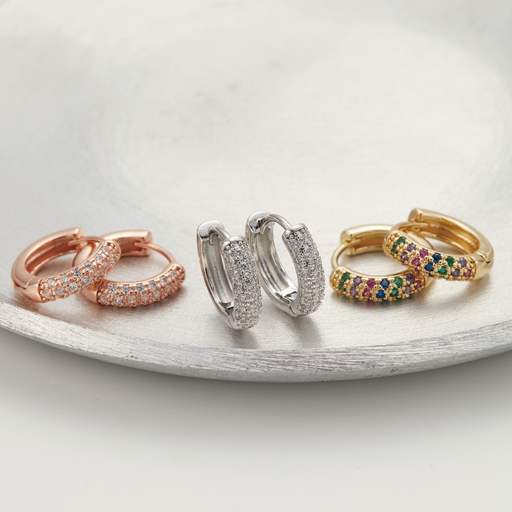 ピアス フープ パヴェ | アクセサリーショップPIENA | 詳細画像10 