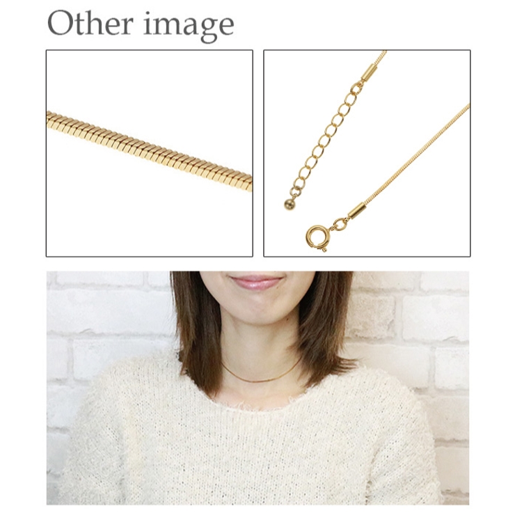 レディース チェーンチョーカー ゴールド | アクセサリーショップPIENA | 詳細画像3 