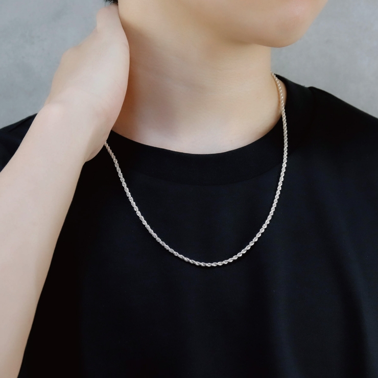 シルバー925 ペーパーチェーン メンズ ネックレス ネックレス