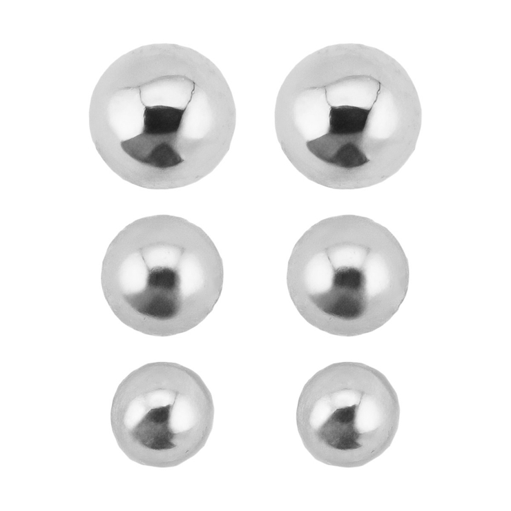 4つのカラーバリエーションと3種類の大きさ 使いやすいボールピアスのセット ノン… | アクセサリーショップPIENA | 詳細画像9 