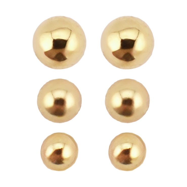 4つのカラーバリエーションと3種類の大きさ 使いやすいボールピアスのセット ノン… | アクセサリーショップPIENA | 詳細画像10 