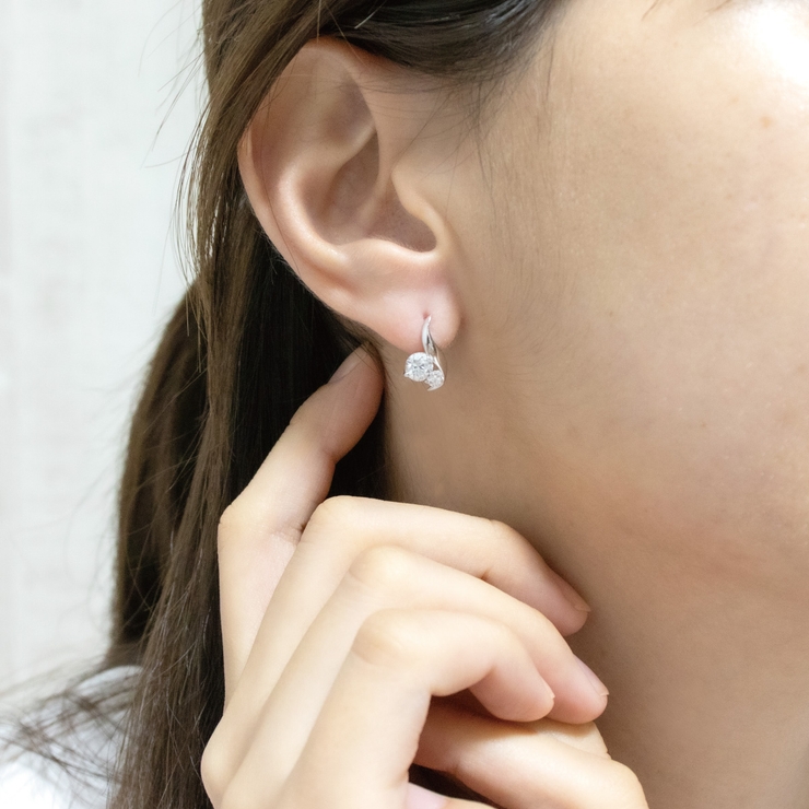 PIERCE/ZIRCONIA LINE（ピアス（両耳用））｜muku（ムク）の