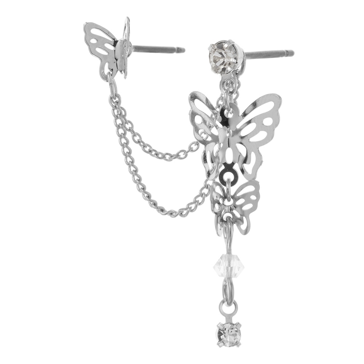 2ホールピアス 片耳用 フリンジスタッドピアス | アクセサリーショップPIENA | 詳細画像8 