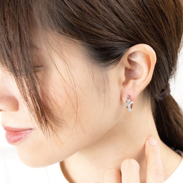 フープピアス レディース チタンポスト | アクセサリーショップPIENA | 詳細画像6 