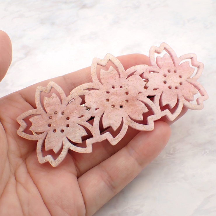 ヘアバレッタ ヘアクリップ ヘアアクセサリー[品番：PENA0037392