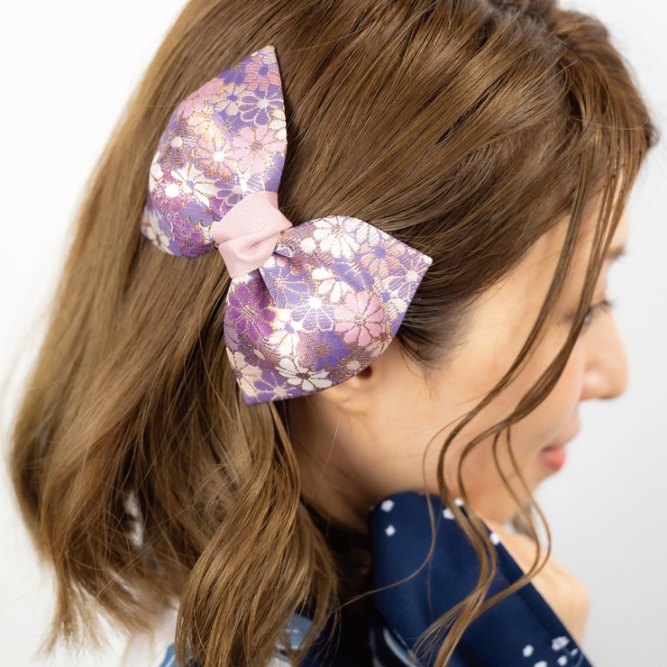 ヘアクリップ バンスクリップ リボン[品番：PENA0037418