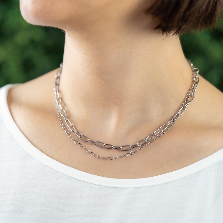 【洗練された】BOTTEGA VENETA ペンチェーンネックレス ネックレス ステンレス チェーン[品番：PENA0037386