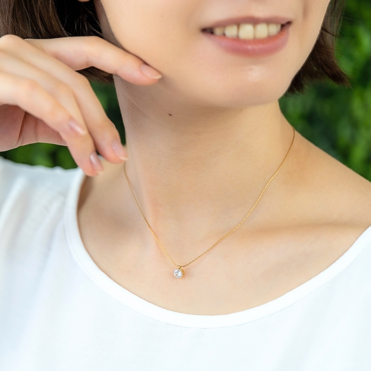 ネックレス サージカルステンレス ラウンドカット | アクセサリーショップPIENA | 詳細画像8 