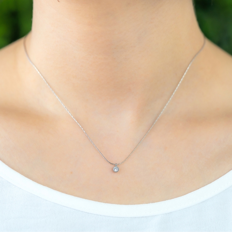 ネックレス サージカルステンレス ラウンドカット | アクセサリーショップPIENA | 詳細画像7 