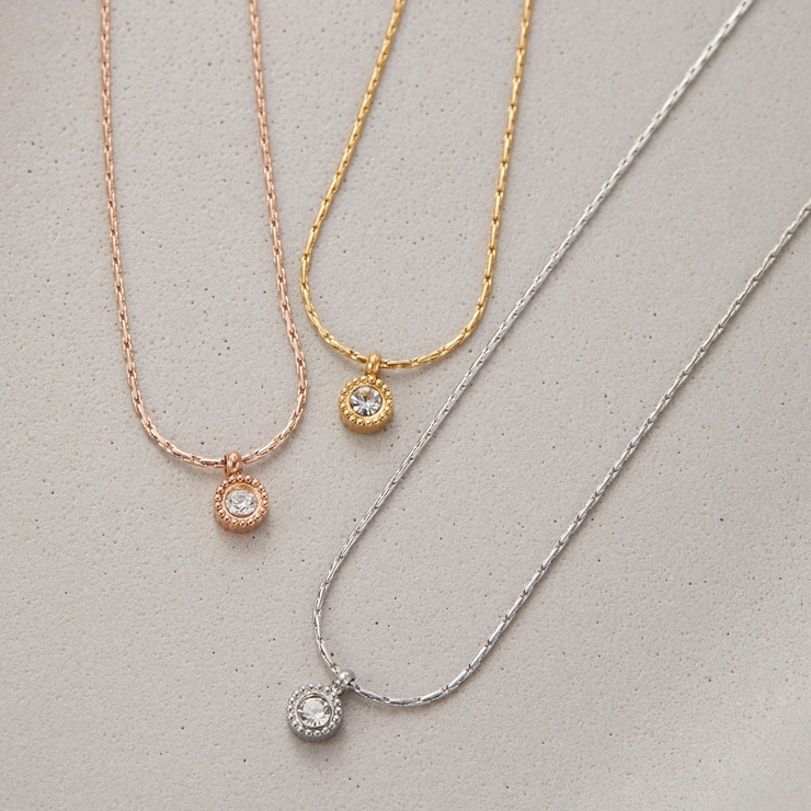 ネックレス サージカルステンレス ラウンドカット | アクセサリーショップPIENA | 詳細画像8 