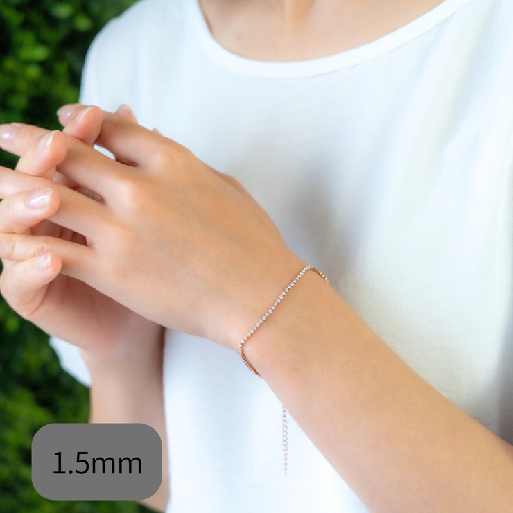 ブレスレット キュービックジルコニア お肌に優しい | アクセサリーショップPIENA | 詳細画像5 