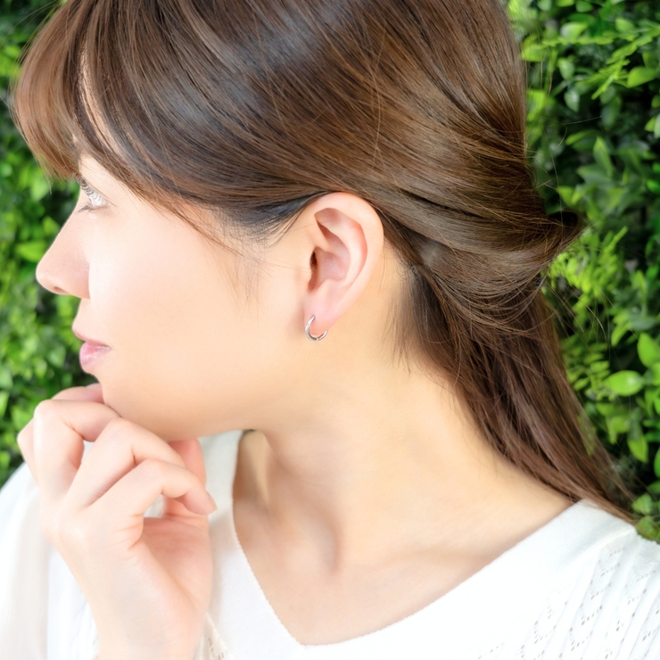 両耳用フープピアス サージカルステンレス 可愛い | アクセサリーショップPIENA | 詳細画像4 