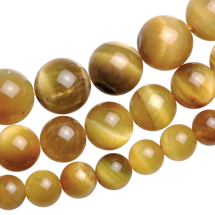 丸玉1連 メンズ レディース 春夏秋冬 様々な大きさの石 タイガーアイ | アクセサリーショップPIENA | 詳細画像1 