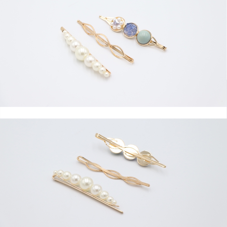 ヘアピン3点セット レディース 春夏秋冬[品番：PENA0027536