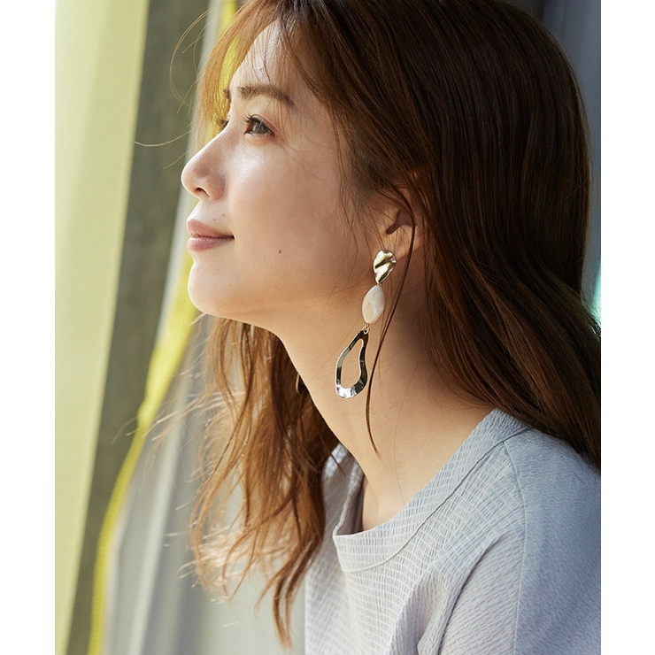 マーブルメタルパーツピアス ピアス マーブル | Pierrot | 詳細画像6 