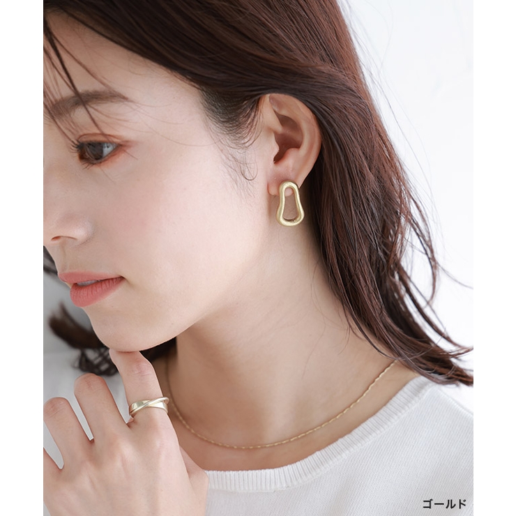 アシンメトリーリングピアス ピアス アクセサリー | Pierrot | 詳細画像6 