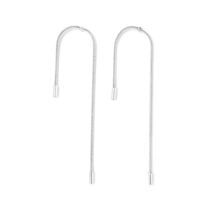 シルバー | チェーンデザインピアス ピアス チェーンデザイン | Pierrot