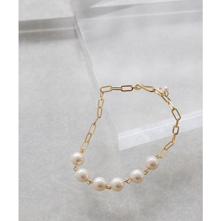 パールチェーンブレスレット ブレスレット デザインチェーン | Pierrot | 詳細画像6 