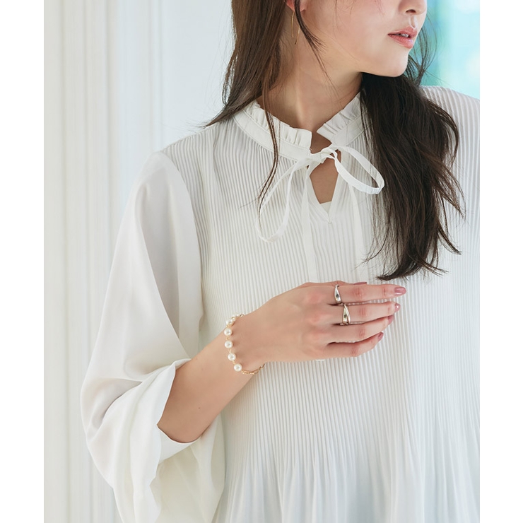 パールチェーンブレスレット ブレスレット デザインチェーン | Pierrot | 詳細画像9 