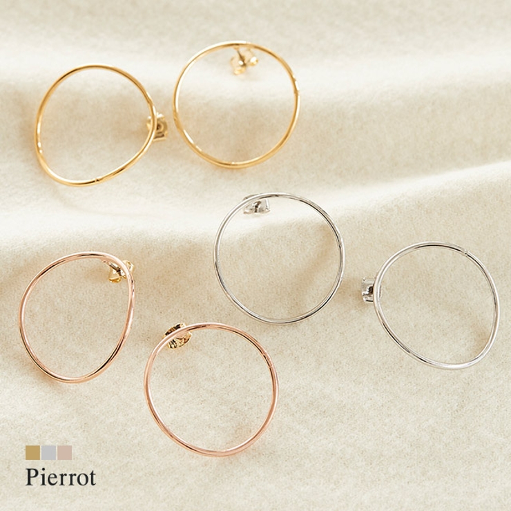 変形サークルピアス ピアス アクセサリー オケージョン フープピアス サークル 品番 Prtw Pierrot ピエロ のレディースファッション通販 Shoplist ショップリスト