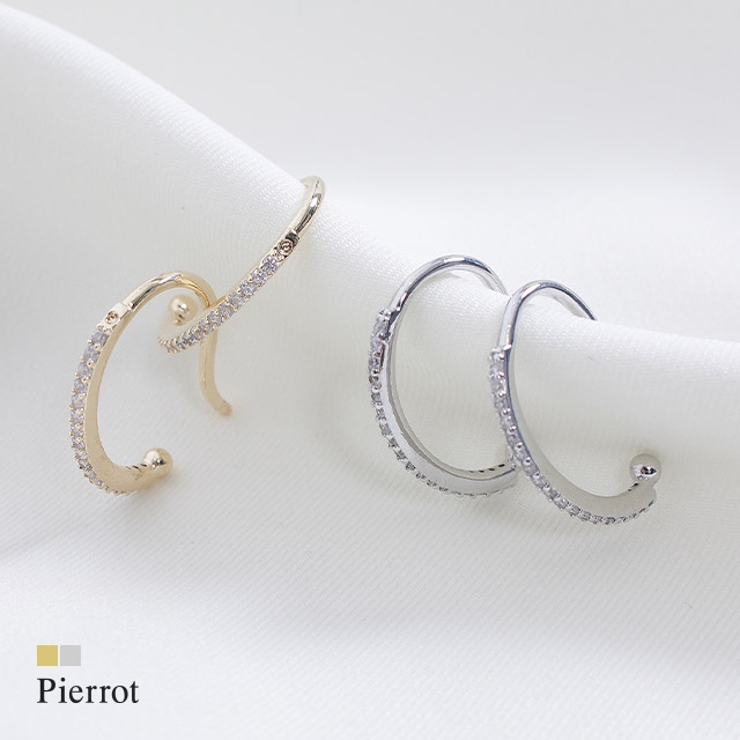 ストーンイヤーカフ風ピアス ピアス フープ ストーン イヤーカフ ゴールド 品番 Prtw Pierrot ピエロ のレディースファッション通販 Shoplist ショップリスト