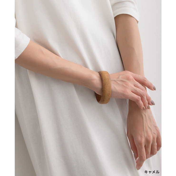 ウッドバングル バングル ウッド 天然 シンプル アクセサリー 木