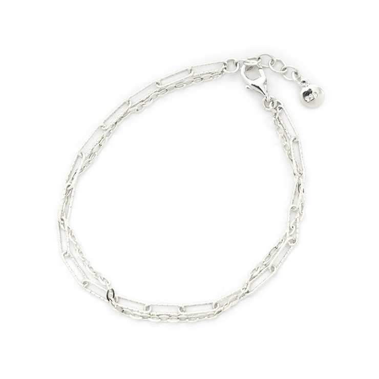 シルバー | 2連チェーンブレスレット ブレスレット シルバー | Pierrot
