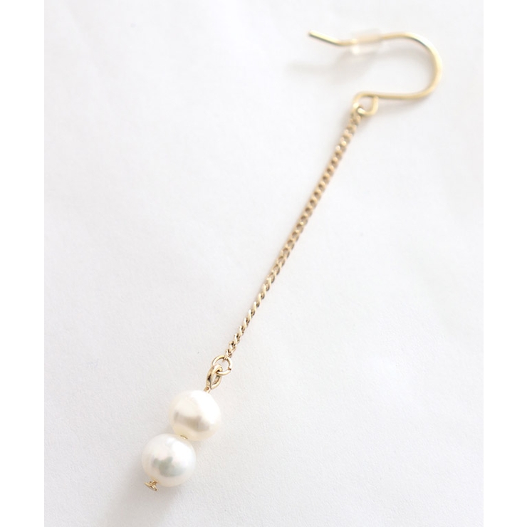 淡水パールチェーンフックピアス ピアス 淡水パール | Pierrot | 詳細画像4 