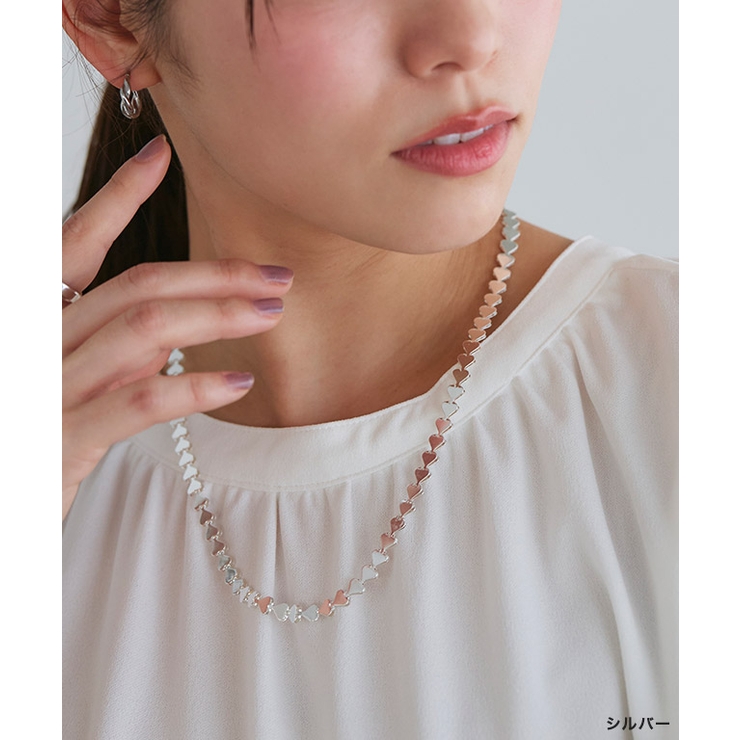 ハートチェーンネックレス ネックレス ハート [品番：PRTW0004861]｜Pierrot（ピエロ）のレディースファッション通販｜SHOPLIST（ショップリスト）